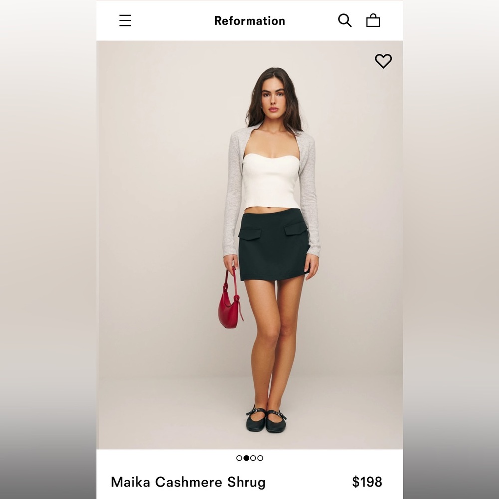 Reformation Maika Cashmere Shrug
